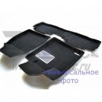 Коврики салона текст. 3D euro-std AUDI A4 (2004-2007) (EM3D) Original Lux (черные)