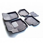 Коврики салона текст. 3D euro-std CITROEN C-Crosser / MITSUBISHI Outlander XL/3 (2006-2014/2015-)/ Peugeot 4007 (EM3D) Original Lux (серые)