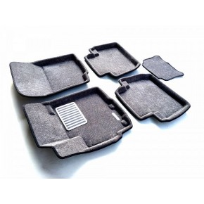 Коврики салона текст. 3D euro-std CITROEN C-Crosser / MITSUBISHI Outlander XL/3 (2006-2014/2015-)/ Peugeot 4007 (EM3D) Original Lux (серые)