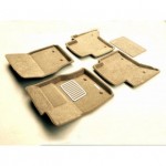 Коврики салона текст. 3D euro-std LAND ROVER Range Rover Sport(2014-)/Voque (2014-) (EM3D) Original Lux (бежевые)
