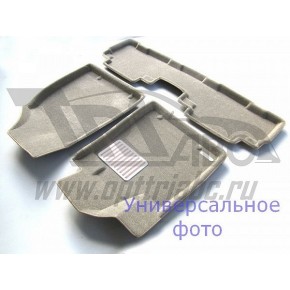 Коврики салона текст. 3D euro-std MERCEDES W164 (ML,GL-Class) (2006-2012) (EM3D) Original Lux (бежевые)