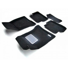 Коврики салона текст. 3D euro-std MERCEDES W176, 246, C117, X156 (A,B,CLA,GLA-Class) (2014-) (EM3D) Original Lux (черные)