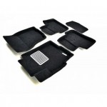 Коврики салона текст. 3D euro-std MITSUBISHI Lancer 10 (2007-) Sedan/HB (EM3D) Original Lux (черные)