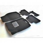 Коврики салона текст. 3D euro-std NISSAN Qashqai (2014-) (EM3D) Original Lux (черные)