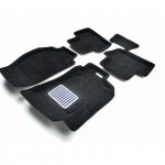 Коврики салона текст. 3D euro-std OPEL Zafira (2005-2012) (4шт.) (EM3D) Original Lux (черные)