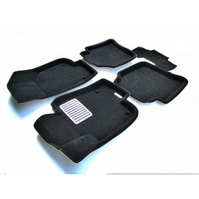 Коврики салона текст. 3D euro-std SKODA Superb (2009-2015) (EM3D) Original Lux (черные)