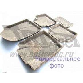 Коврики салона текст. 3D euro-std VOLVO XC 60 (2008-)/S 60 (2010-) (EMC3D) Original Business (бежевые)