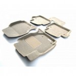 Коврики салона текст. 3D euro-std VOLVO XC 70 (2007-)/S 80 (2006-) (EMC3D) Original Business (бежевые)