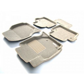 Коврики салона текст. 3D euro-std VOLVO XC 70 (2007-)/S 80 (2006-) (EMC3D) Original Business (бежевые)