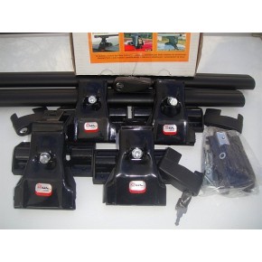 Багажная система Amos Dromader D5 в сборе с черн.крыловид. дугами 85х120см с замком. Креп. за двер. проём.