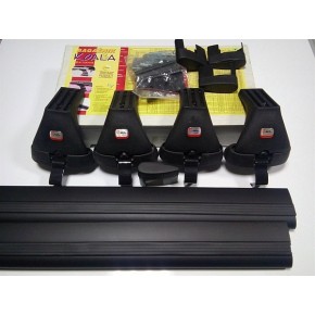 Багажная система Amos Koala K1 в сборе с черн.крыловид. дугами 85х120см без замка. Креп. за двер. проём.