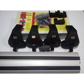 Багажная система Amos Koala KF в сборе с серебр.крыловид. дугами 85х120см без замка. Креп. за двер. проём.