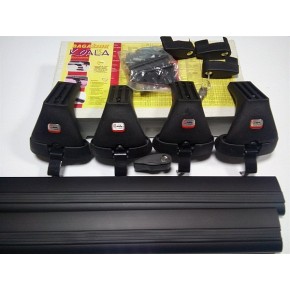 Багажная система Amos Koala KF в сборе с черн.крыловид. дугами 85х120см с замком. Креп. за двер. проём.