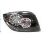 Задний фонарь внешний левый (хэтчбэк) прозрачный с led (светодиоды) габарит , стоп сигнал Mazda 3 - 1 поколение