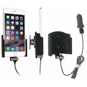 Держатель активный,кабель USB/адаптер в прикуриватель Apple iPhone 7 plus велюр (крепёж приобретается отдельно)