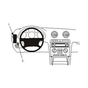 Крепежный комплект слева Audi A3 03-12