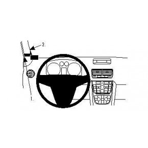 Крепежный комплект слева Opel Meriva 11-13