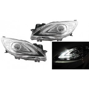 Тюнинг - комплект линзованных фар Mazda 3 - 2 поколение