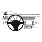 Крепежный комплект слева Skoda Octavia III 13-14