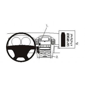 Крепежный комплект централ. Chevrolet Captiva 07-11