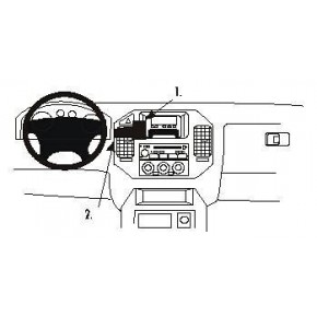 Крепежный комплект централ. Mitsubishi Pajero 00-06