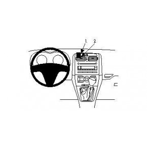 Крепежный комплект централ. Toyota Corolla 08-11