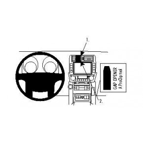 Крепежный комплект централ. Toyota LandCruiser 150 10-13