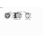 Компрессор кондиционера 1.4, 1.6 Mazda 323 / 323F / Protege