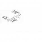 Фаркоп Volkswagen Sharan минивэн 2000-2010гг. (без электрики)