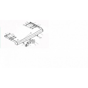 Фаркоп Volkswagen Sharan минивэн 2000-2010гг. (без электрики)