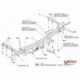 Фаркоп Chrysler Grand Voyager LWB STOWn GO 2005-2008 твердое крепление (без электрики)