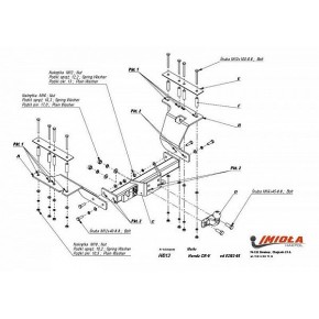 Фаркоп Honda CR-V 2002-2006 твердое крепление (без электрики)