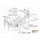 Фаркоп Honda HR-V 3/5 дверей 1999-2006 твердое крепление (без электрики)