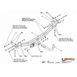 Фаркоп Hyundai i30 хетчбек 2006-2012, Kia Ceed хетчбек 2006-2012 твердое крепление (без электрики)