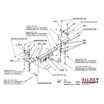 Фаркоп Hyundai Tucson 2004-2010, Kia Sportage 2004-2010 твердое крепление (без электрики)
