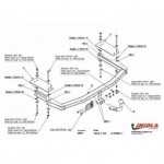 Фаркоп Mazda 6 хетчбек/седан 2003-2008 твердое крепление (без электрики)