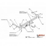 Фаркоп Mazda CX-7 2007-2012 твердое крепление (без электрики)