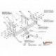 Фаркоп Mitsubishi Outlander 2003-2007 твердое крепление (без электрики)