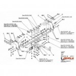 Фаркоп Nissan NP300 2005- без ступеньки, Nissan Navara 2002-2005 твердое крепление (без электрики)
