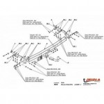Фаркоп Nissan X-Trail 2007-2014 твердое крепление (без электрики)