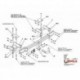 Фаркоп Opel Meriva 2003-2010 твердое крепление (без электрики)