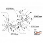 Фаркоп Opel Meriva 2003-2010 твердое крепление (без электрики)