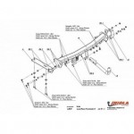 Фаркоп Land Rover Freelander 2008-2015 твердое крепление (без электрики)