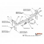 Фаркоп Toyota Avensis лифтбек/седан 2003-2009 твердое крепление (без электрики)