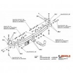 Фаркоп Toyota Corolla седан 1992-1997, Toyota Corolla лифтбек/седан 1997-2001 твердое крепление (без электрики)
