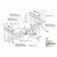 Фаркоп Toyota Land Cruiser Prado 1996-2002 фланцевое крепление (без электрики)