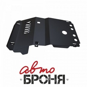 Защита картера Автоброня Toyota Land Cruiser 120 Prado 2005-2009, сталь 2 мм, штатный крепеж, 1.05731.1