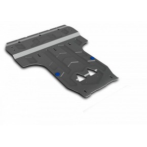 Защита картера и КПП для Audi A6 V - 3.0 2011-н.в./Audi A6 Allroad V - 3.0 2012-н.в./Audi A7 V - 3.0 2010-н.в., алюминий 4 мм, 333.0314.2