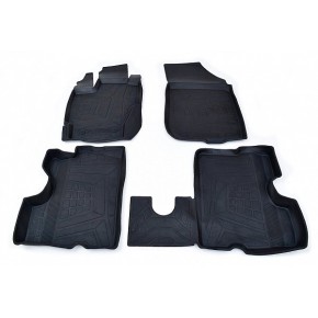 Коврики салона резиновые с бортиком для Renault Duster 2 WD (2011-2015) / Nissan Terrano 2WD (2014-)