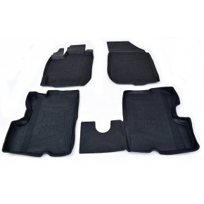Коврики салона резиновые с бортиком для Renault Duster 4 WD (2011-2015) / Nissan Terrano 4WD (2014-)